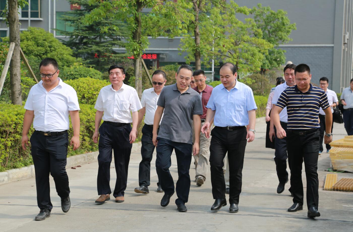2018年7月，市委常委副市長朱健一行蒞臨公司指導(dǎo).JPG